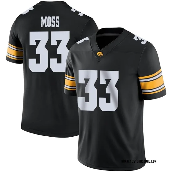 Riley Moss Nike Iowa Hawkeyes Youth Game Football Jersey - Black